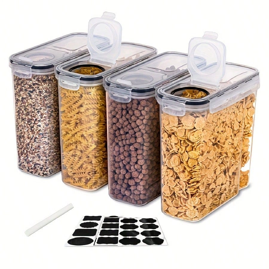 Kitchen Gadgets Organizer - 4 Set Wadah Penyimpanan Makanan Kering
