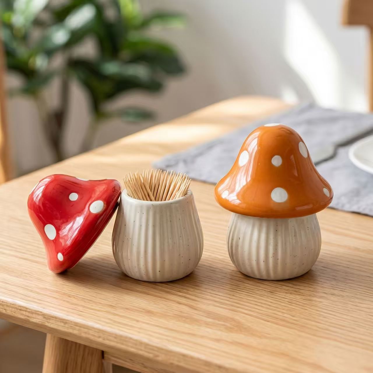 Stoples Keramik Bentuk Jamur K - Kitchen Gadgets Organizer ulasan dan harga