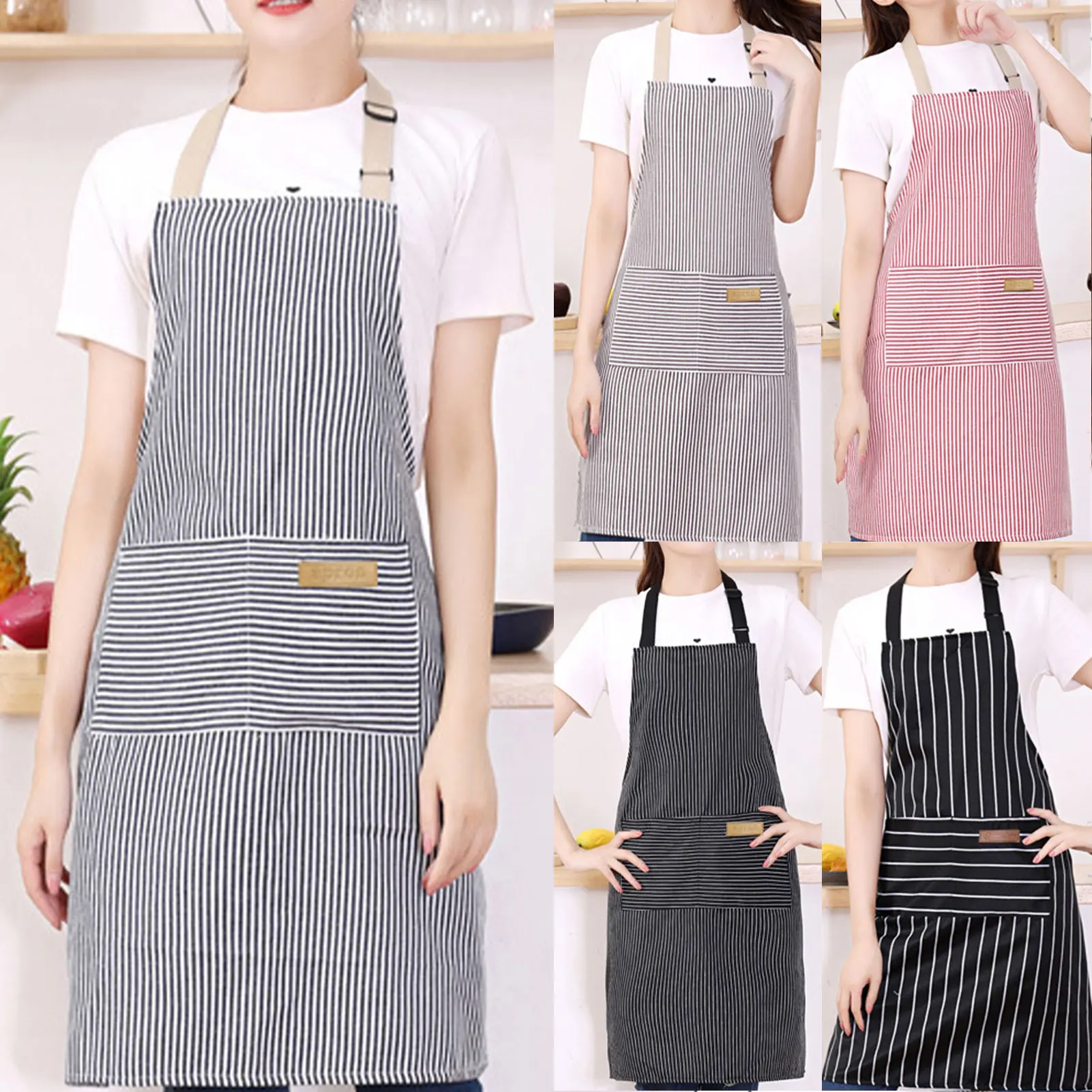 Celemek Bergaris untuk Pria da - Kitchen Helper Gadgets ulasan dan harga