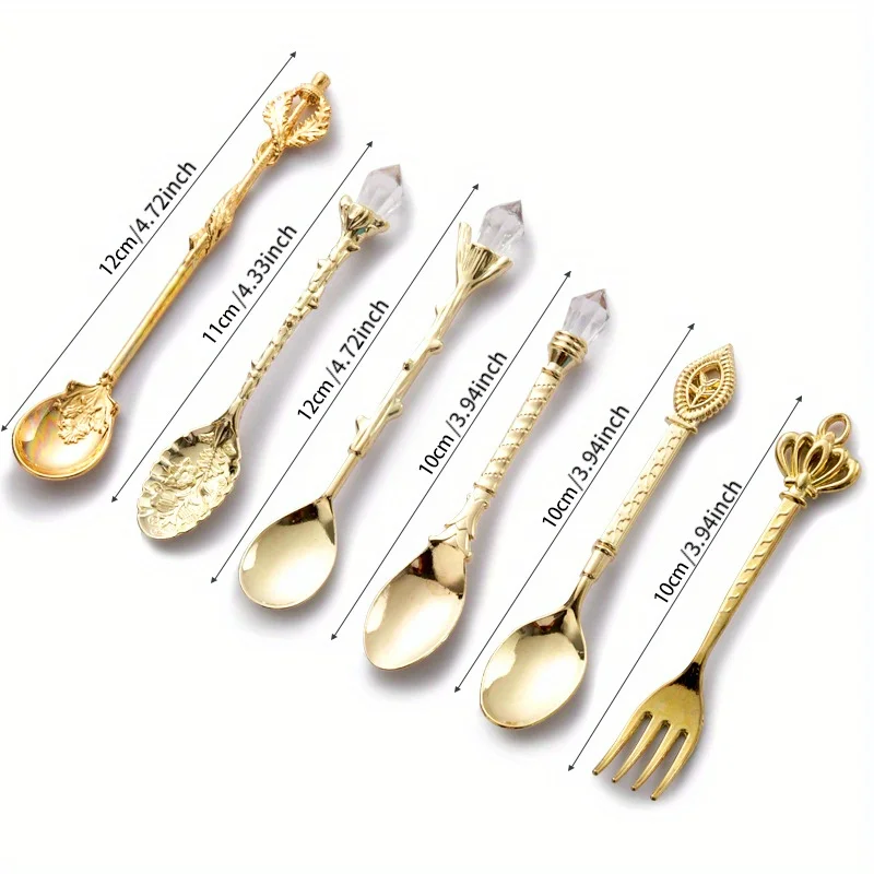 6 buah sendok antik garpu gaya - Kitchen Gadgets Gold ulasan dan harga