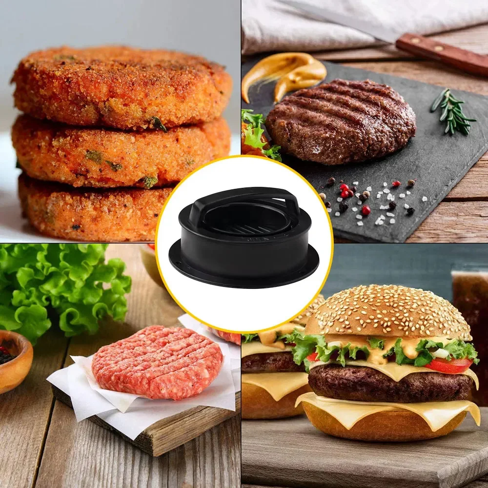 Roti Burger tekan daging bulat - Kitchen Helper Gadgets ulasan dan harga