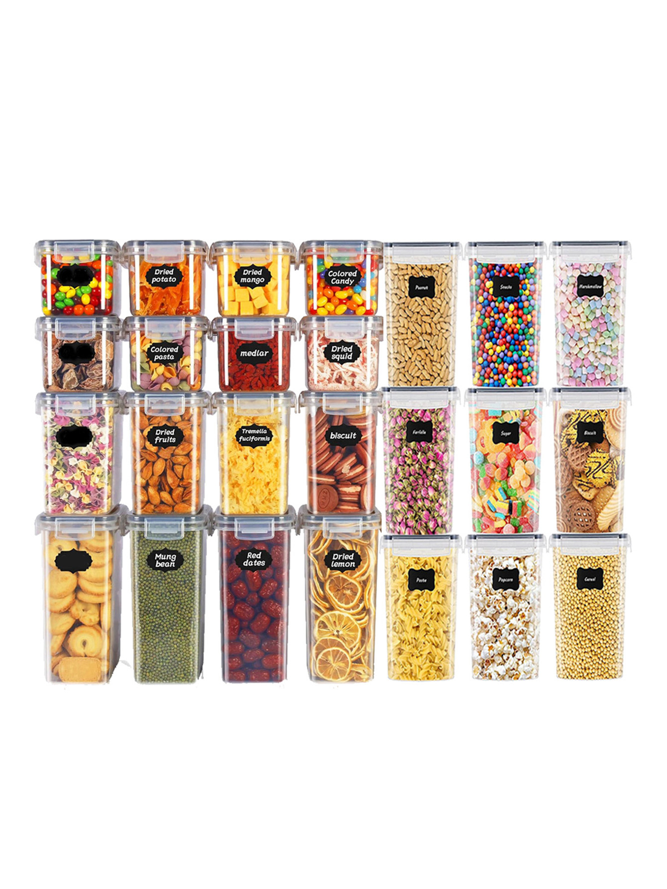 48pcs, Wadah Penyimpanan Makan - Kitchen Gadgets Organizer ulasan dan harga